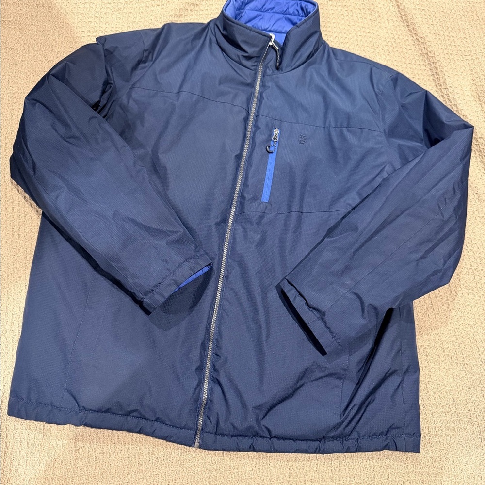 Izod Men's Dark Blue reversible Jacket